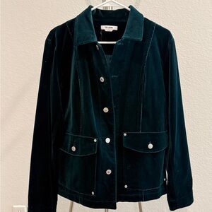 Re/Done Spruce Velvet Chore Jacket
